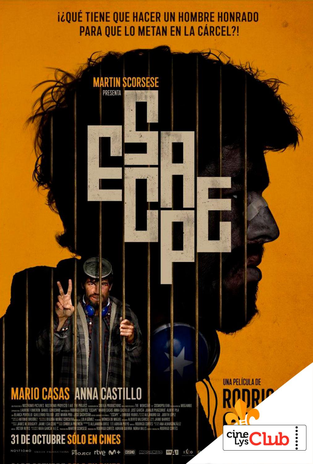 Cartel Escape en Cine Club Lys